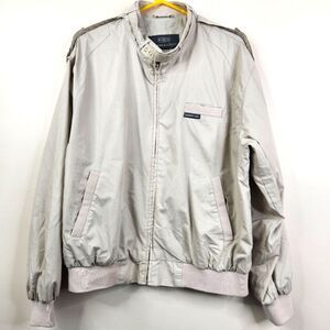 Vintage Members Only Iconic Classic Full Zip Racer Bomber Jacket Large